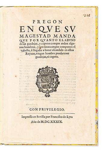 Marqués de Careaga, Gutierre (1588-1652) Invectiva en Discursos Apologéticos. Contra el Abuso de las Guedejas.